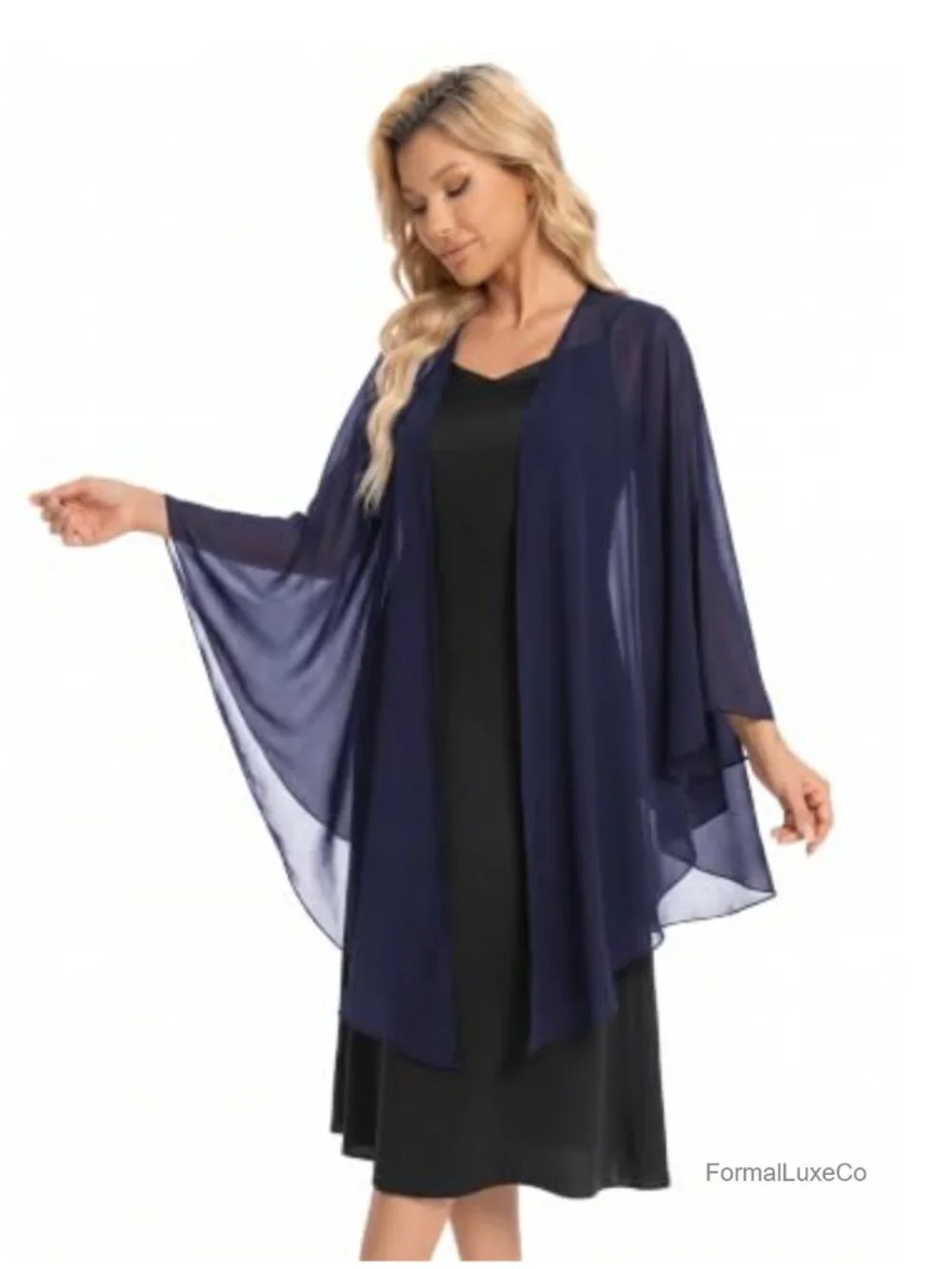 Elegant Chiffon Wraps & Pashminas for Evening Dresses Wedding Bridal Shawl